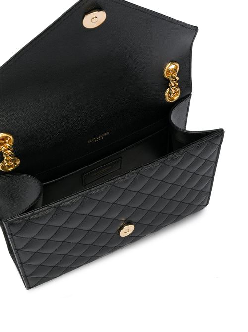 Medium envelope in grain de poudre quilted leather SAINT LAURENT | 600185BOW911000